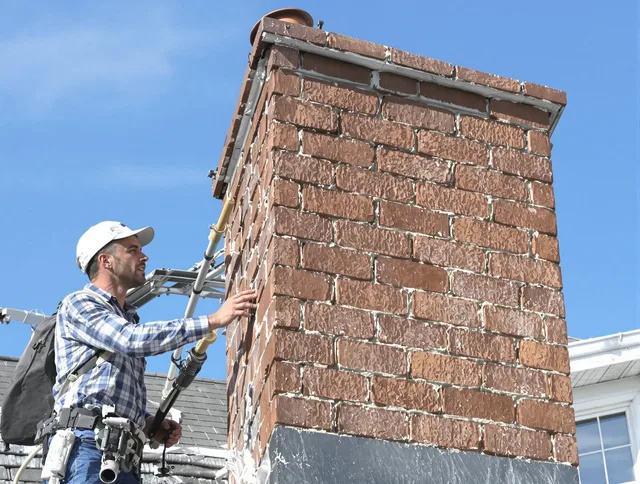 Brickwork for a chimney rebuild by Avon Chimney Sweep in Avon, CT