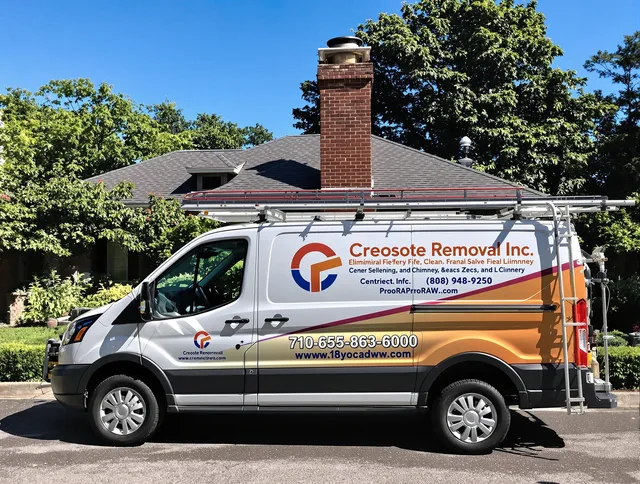 Avon Chimney Sweep technician removing creosote safely in Avon, CT