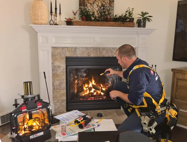 Safety-focused fireplace inspection by Avon Chimney Sweep in Avon, CT