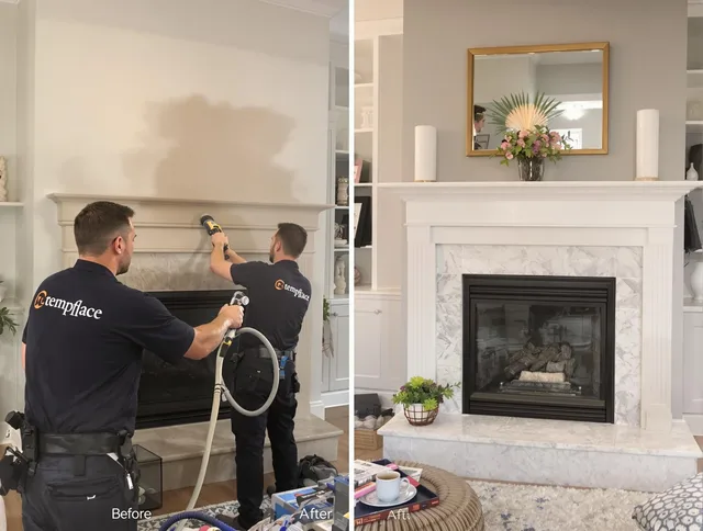 Professional soot removal by Avon Chimney Sweep team in Avon, CT